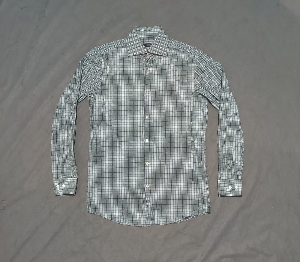 Hugo Boss Men Cotton Green Shirt M
