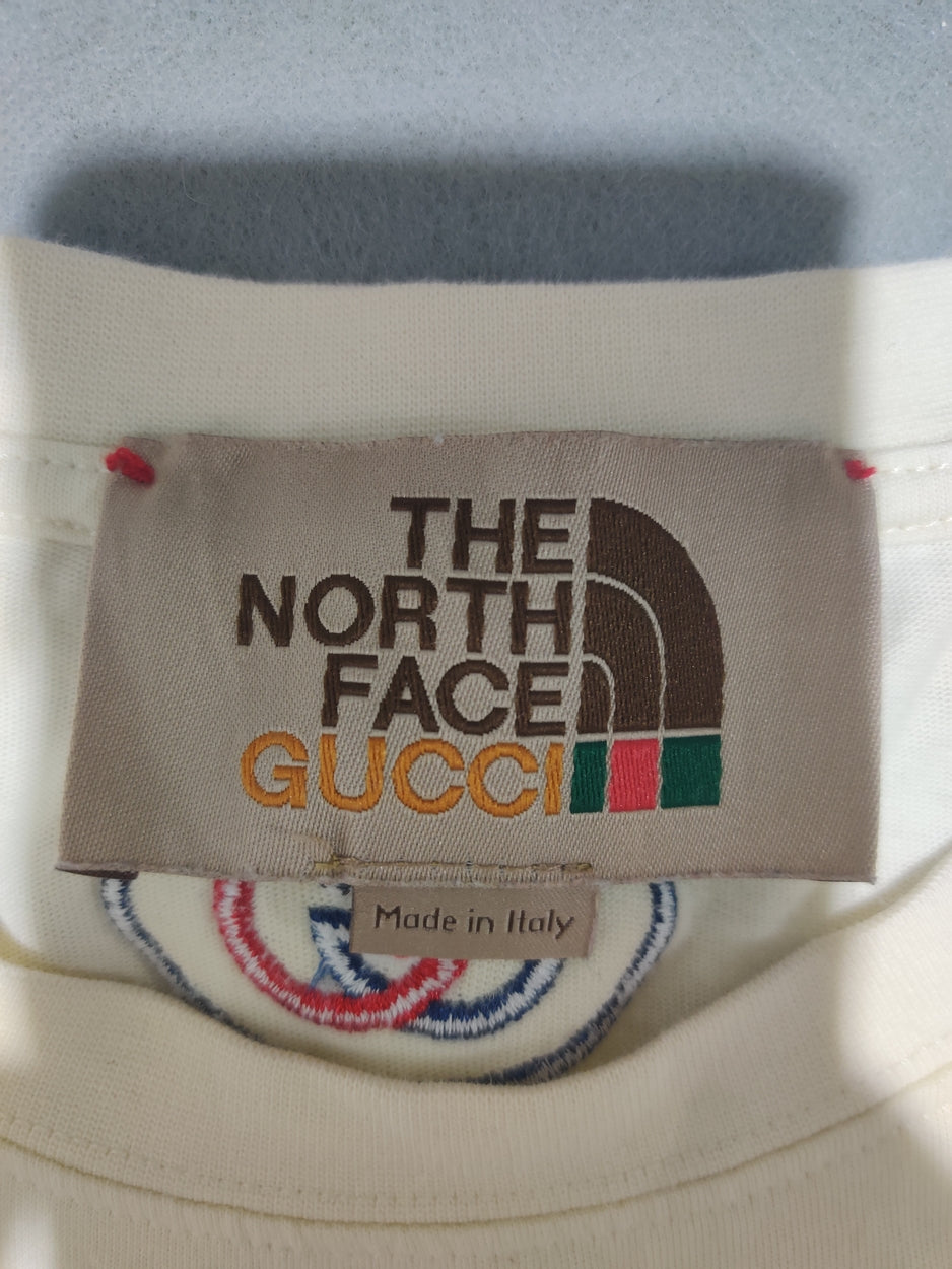 The North Face Gucci Men Cotton Cream T Shirt XL