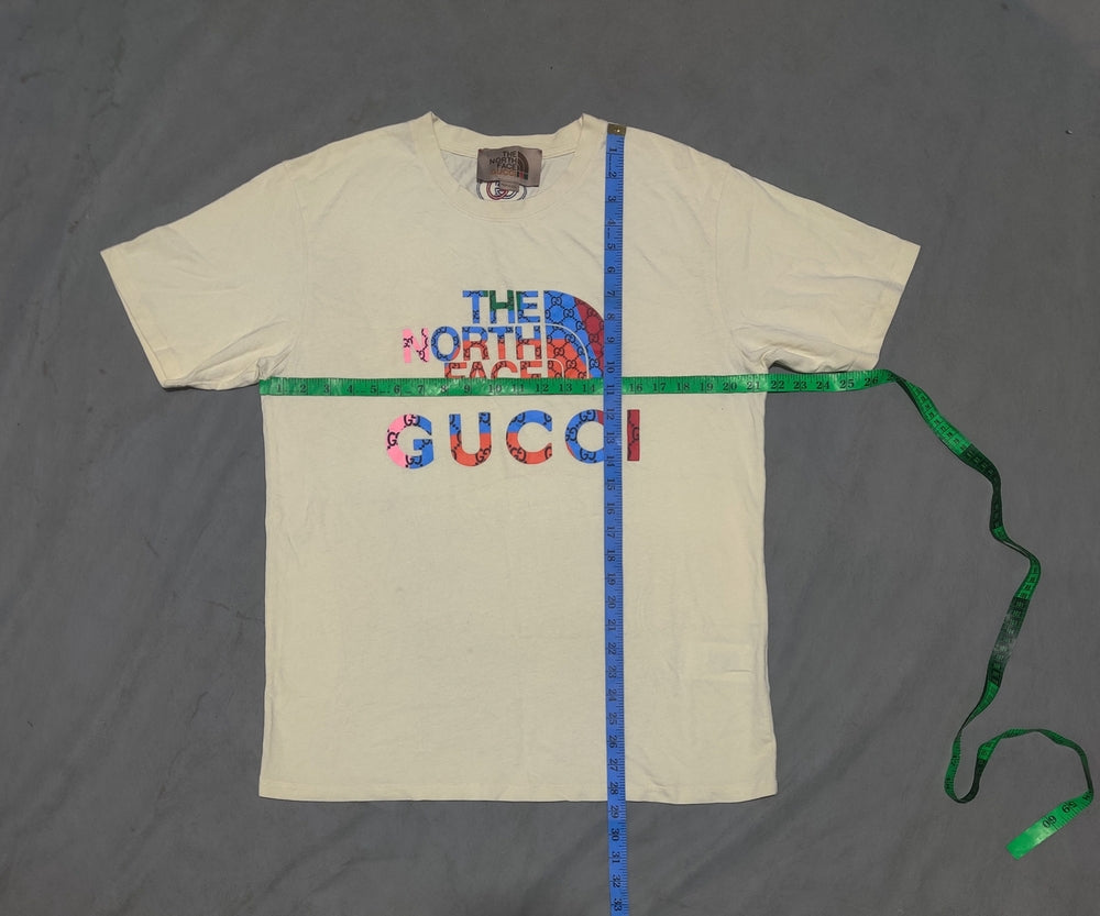 The North Face Gucci Men Cotton Cream T Shirt XL
