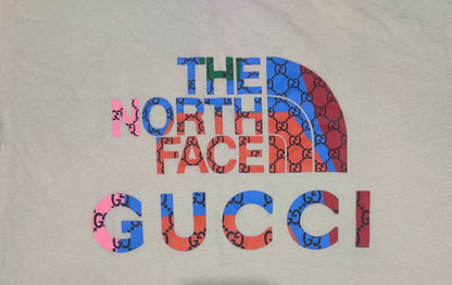 The North Face Gucci Men Cotton Cream T Shirt XL