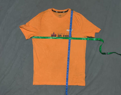 Puma Men Cotton Orange T Shirt M
