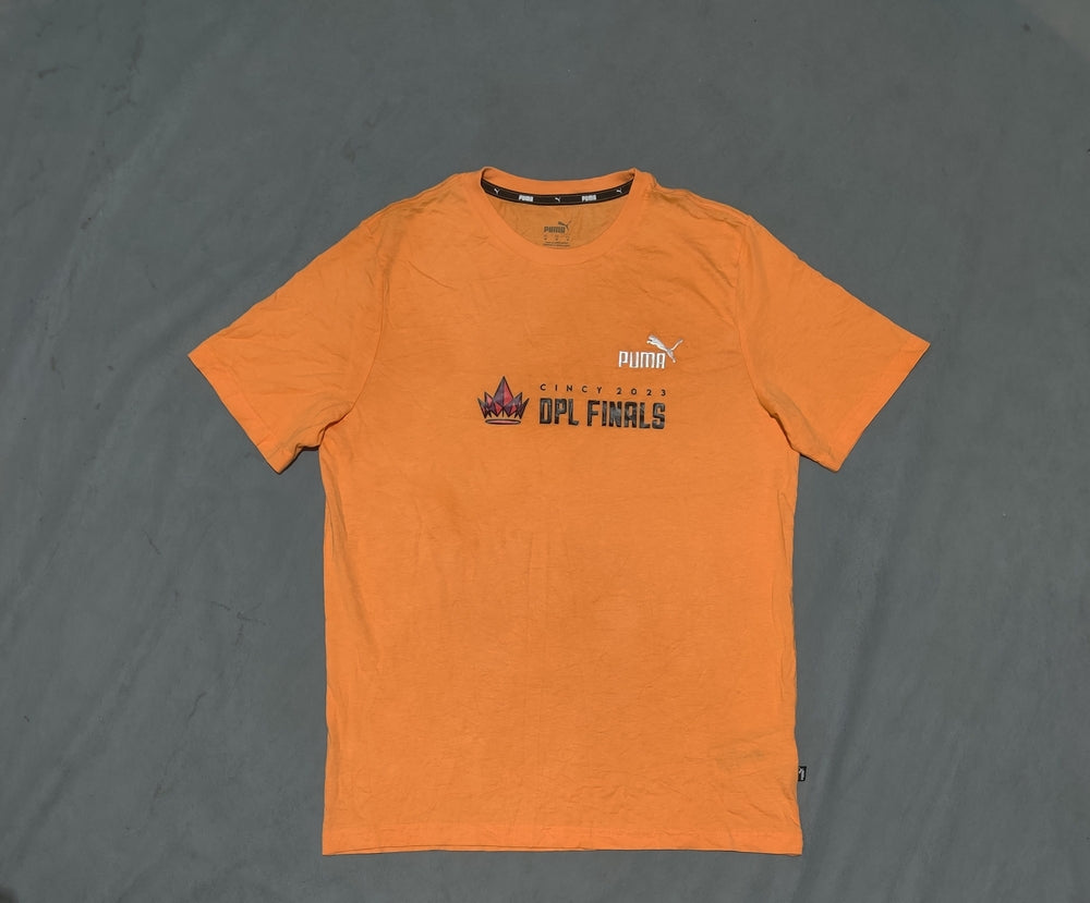 Puma Men Cotton Orange T Shirt M