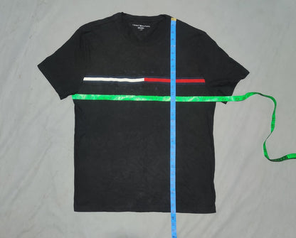 Tommy Hilfiger Men Cotton Black T Shirt L