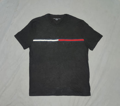 Tommy Hilfiger Men Cotton Black T Shirt L