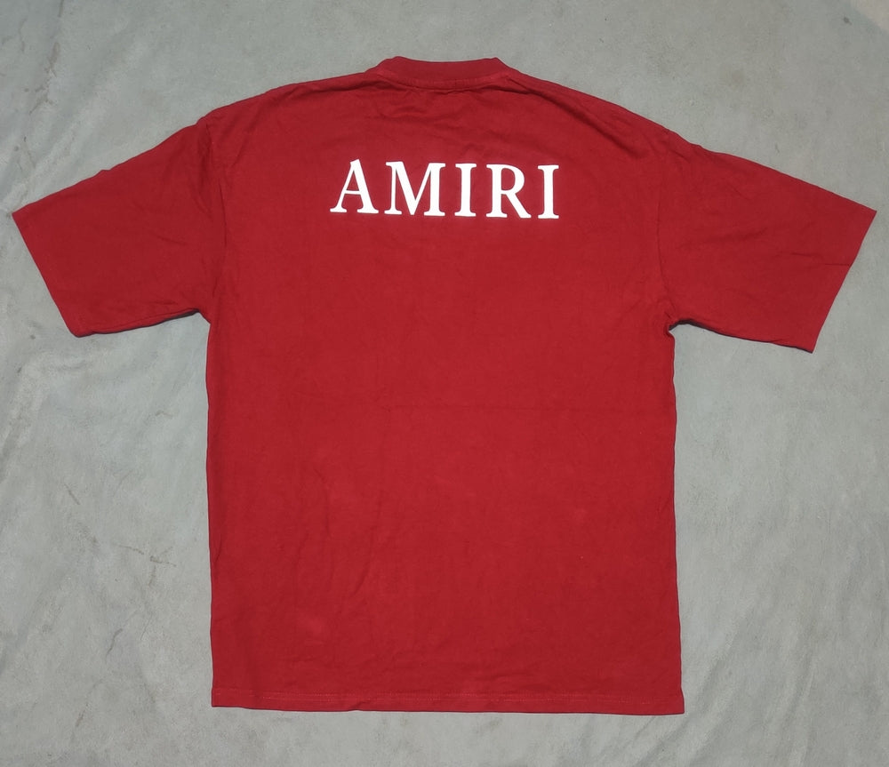 AMIRI Men Cotton Red T Shirt 2XL