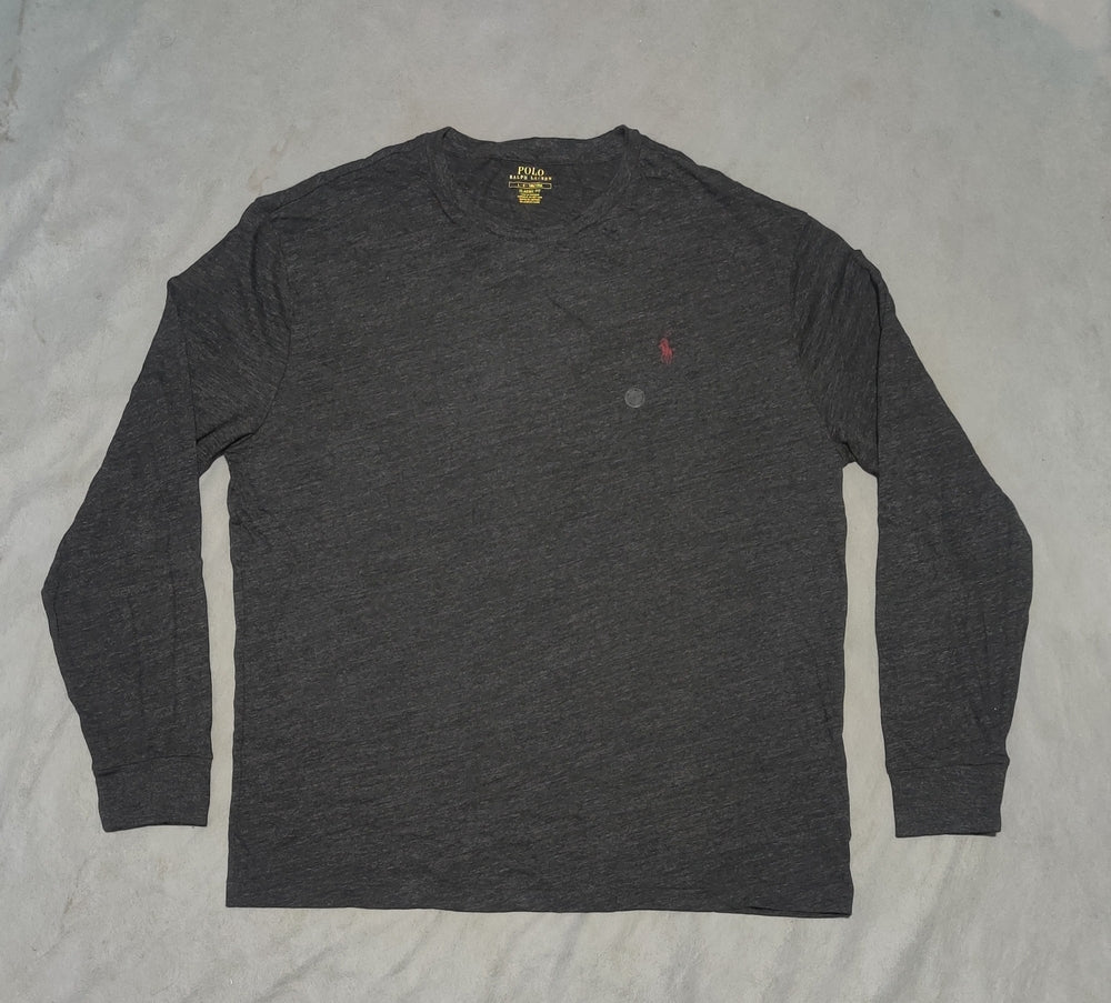 Polo Ralph Lauren Men Cotton Gray T Shirt L
