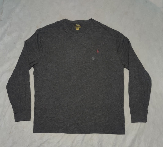 Polo Ralph Lauren Men Cotton Gray T Shirt L