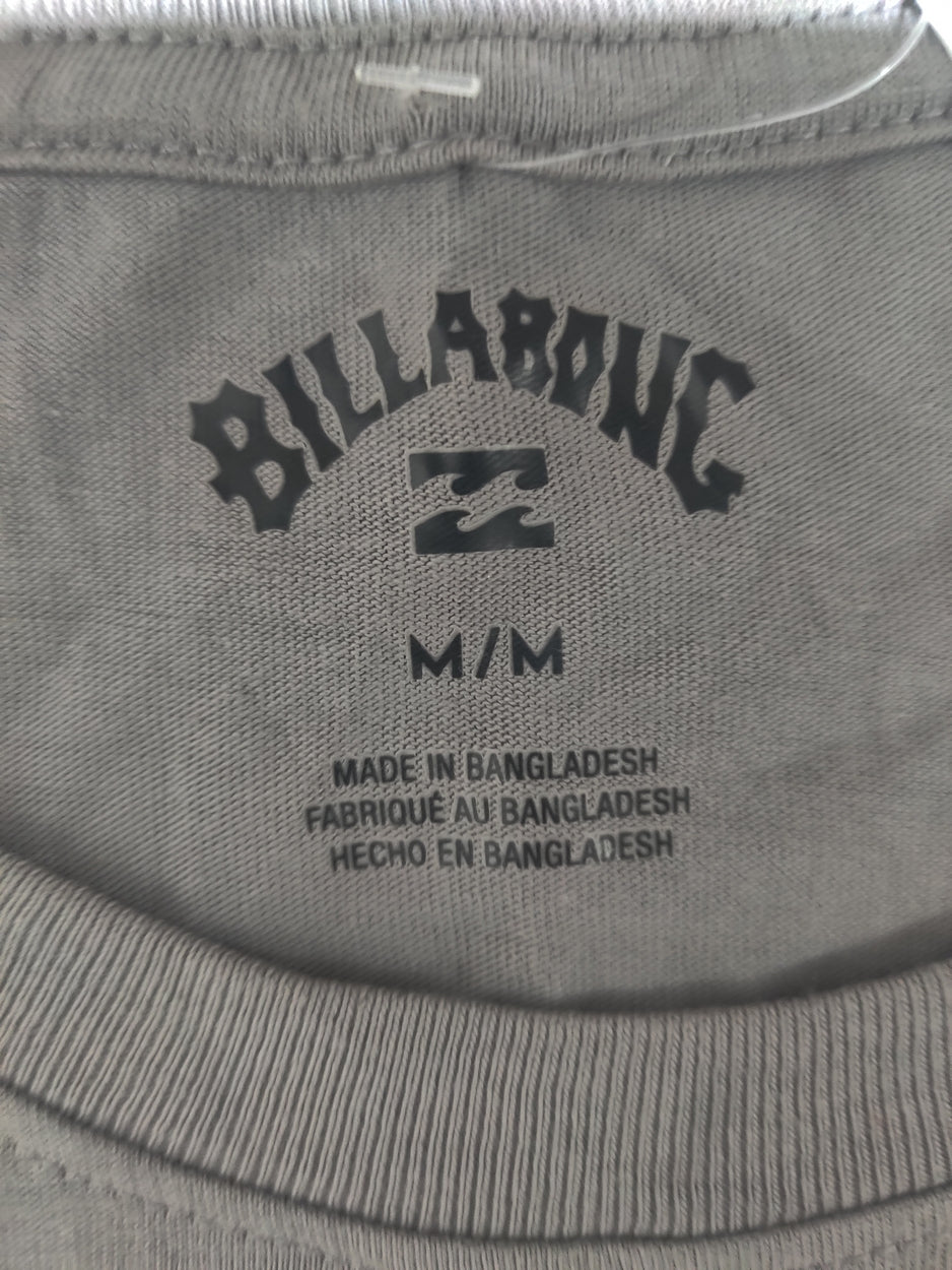Billa Bong Men Cotton Gray T Shirt M