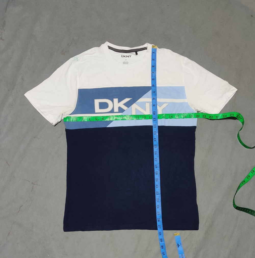 DKNY Men Cotton Blue T Shirt M