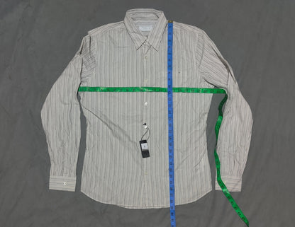 PRADA Men Cotton Cream Shirt XL