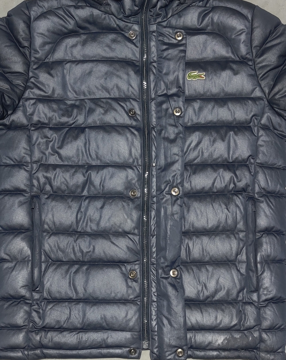 Lacoste Men Hooded Puffer Blue Jacket