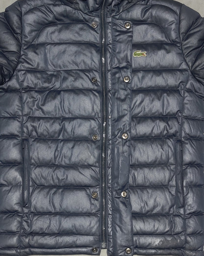 Lacoste Men Hooded Puffer Blue Jacket