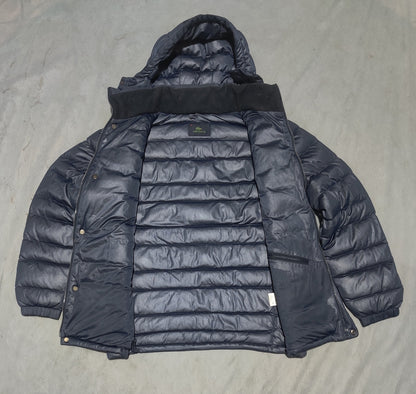 Lacoste Men Hooded Puffer Blue Jacket