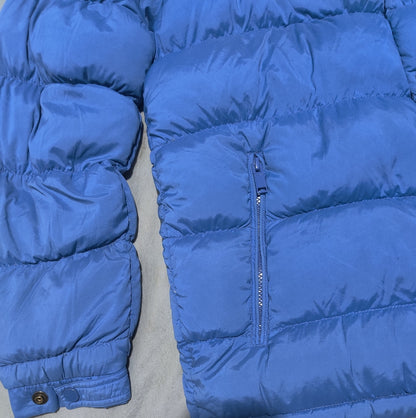 Lacoste Men Hooded Puffer Blue Jacket