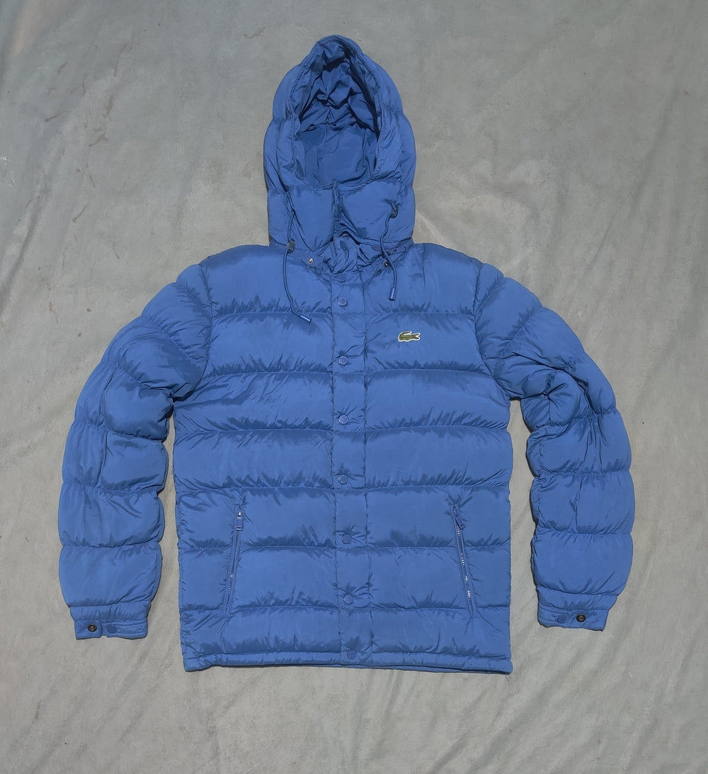 Lacoste Men Hooded Puffer Blue Jacket