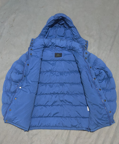 Lacoste Men Hooded Puffer Blue Jacket