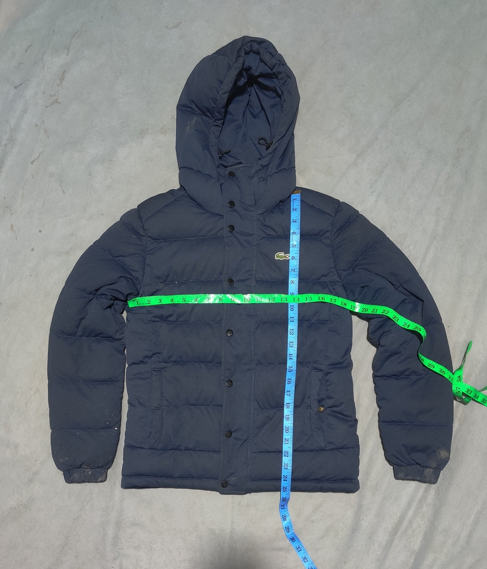 Lacoste Men Hooded Puffer Blue Jacket