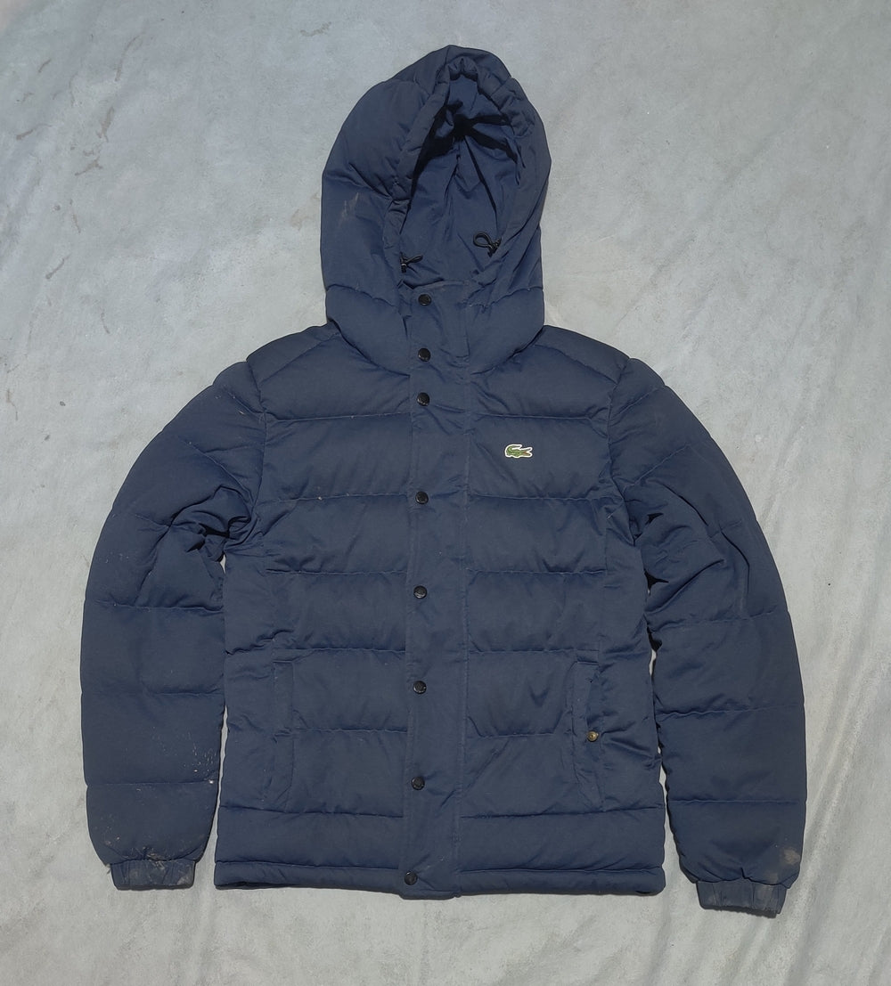 Lacoste Men Hooded Puffer Blue Jacket