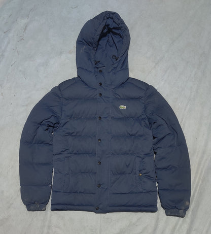Lacoste Men Hooded Puffer Blue Jacket