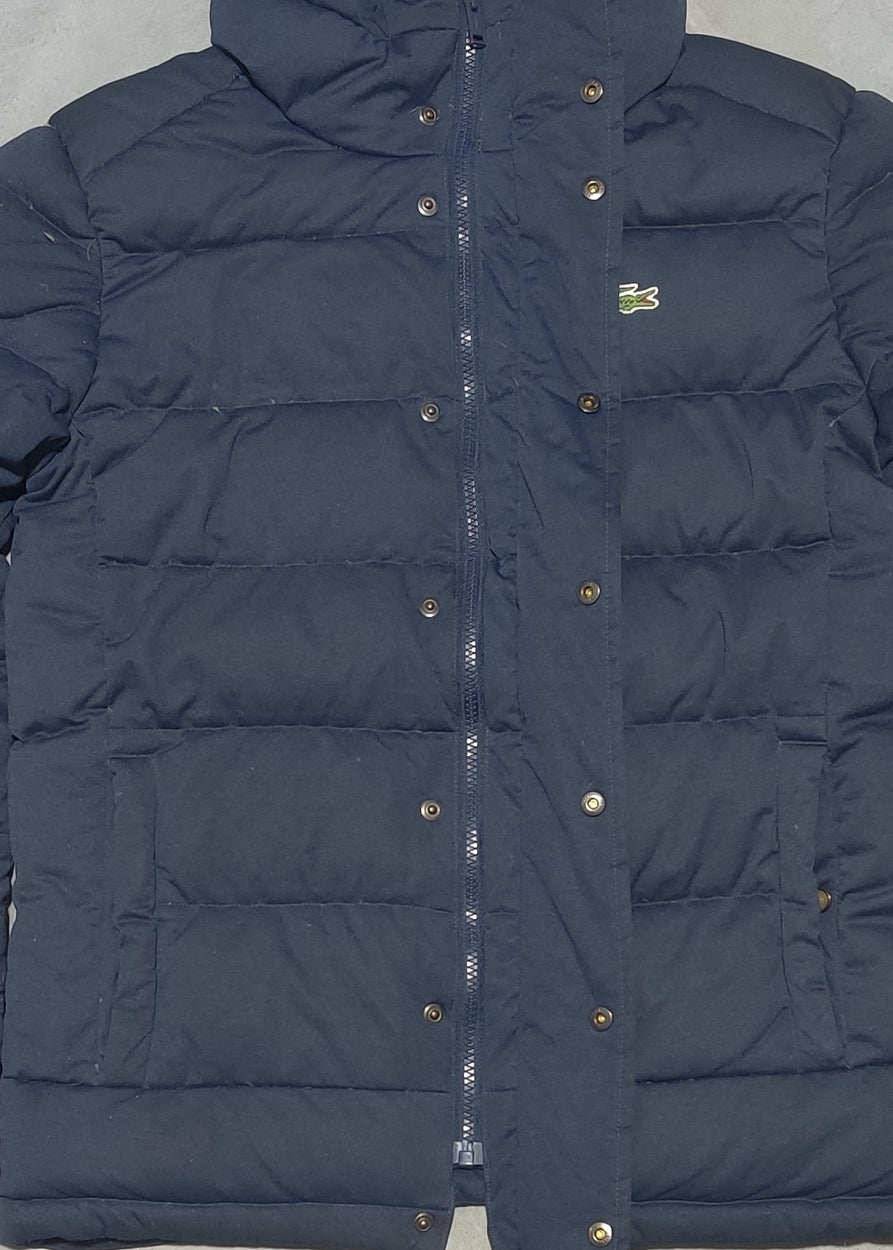 Lacoste Men Hooded Puffer Blue Jacket