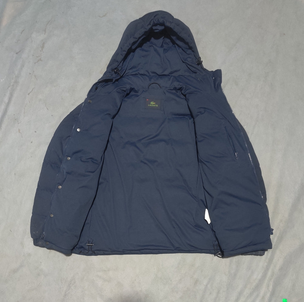 Lacoste Men Hooded Puffer Blue Jacket