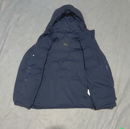 Lacoste Men Hooded Puffer Blue Jacket