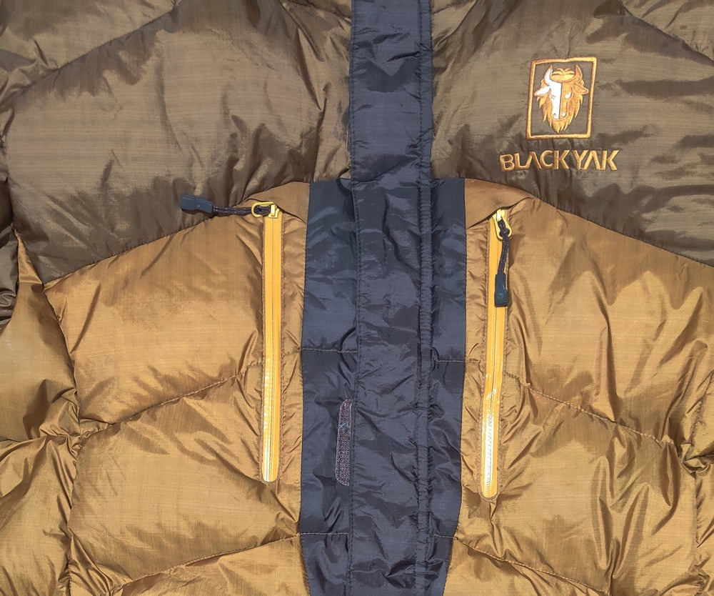 Black Yak Men Heavy Puffer Orange Jacket