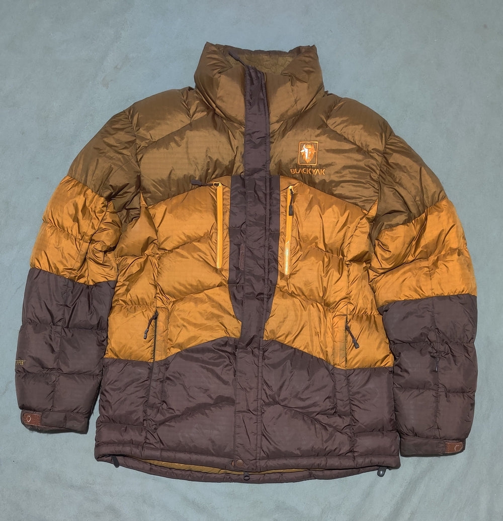 Black Yak Men Heavy Puffer Orange Jacket