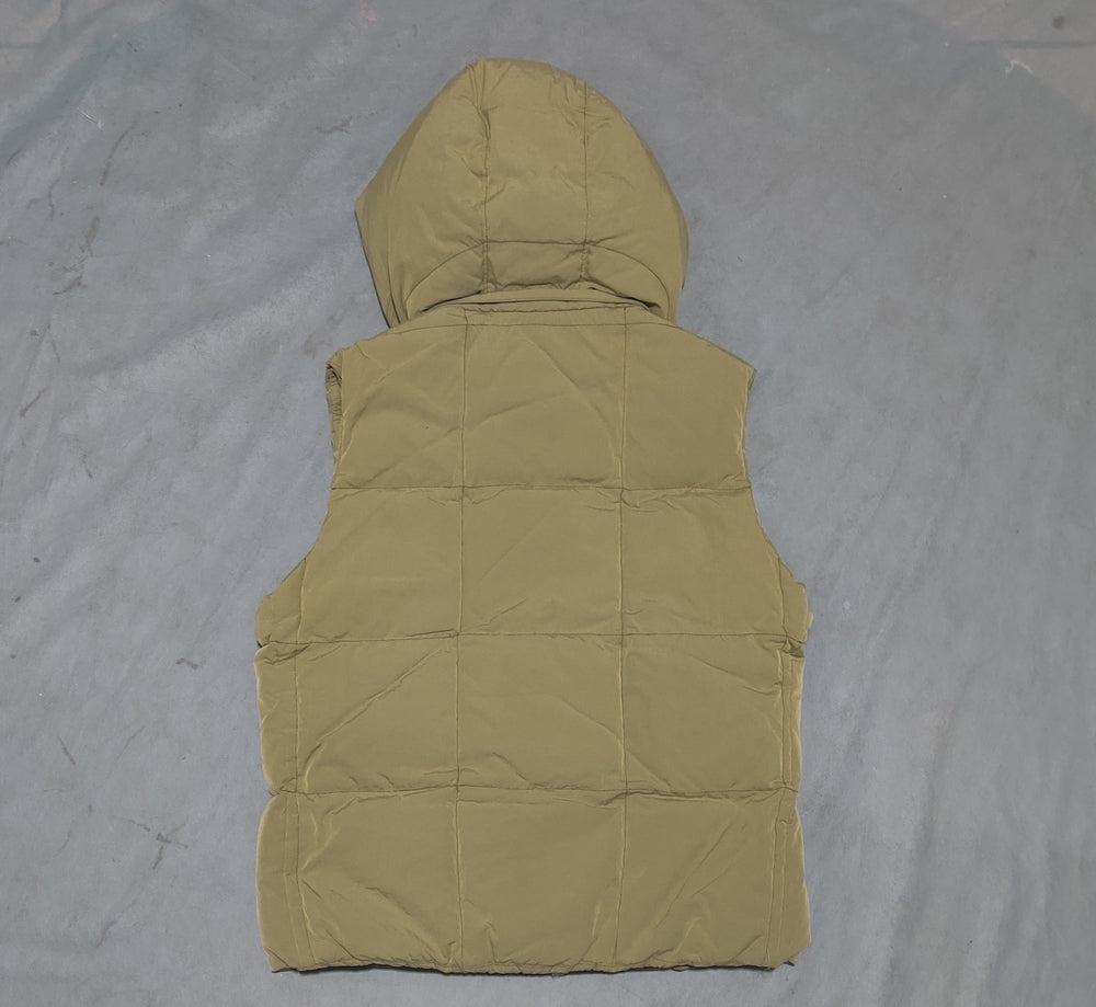 C.P Men Khaki Puffer Vest Jacket