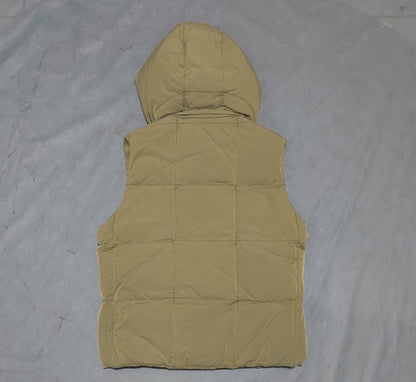 C.P Men Khaki Puffer Vest Jacket