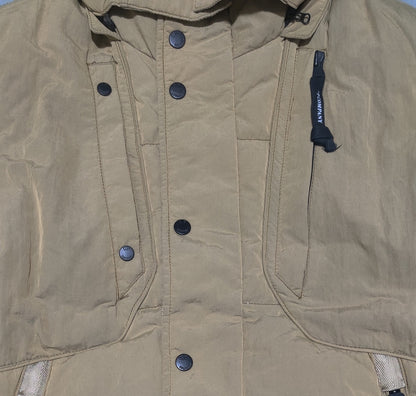 C.P Men Khaki Puffer Vest Jacket