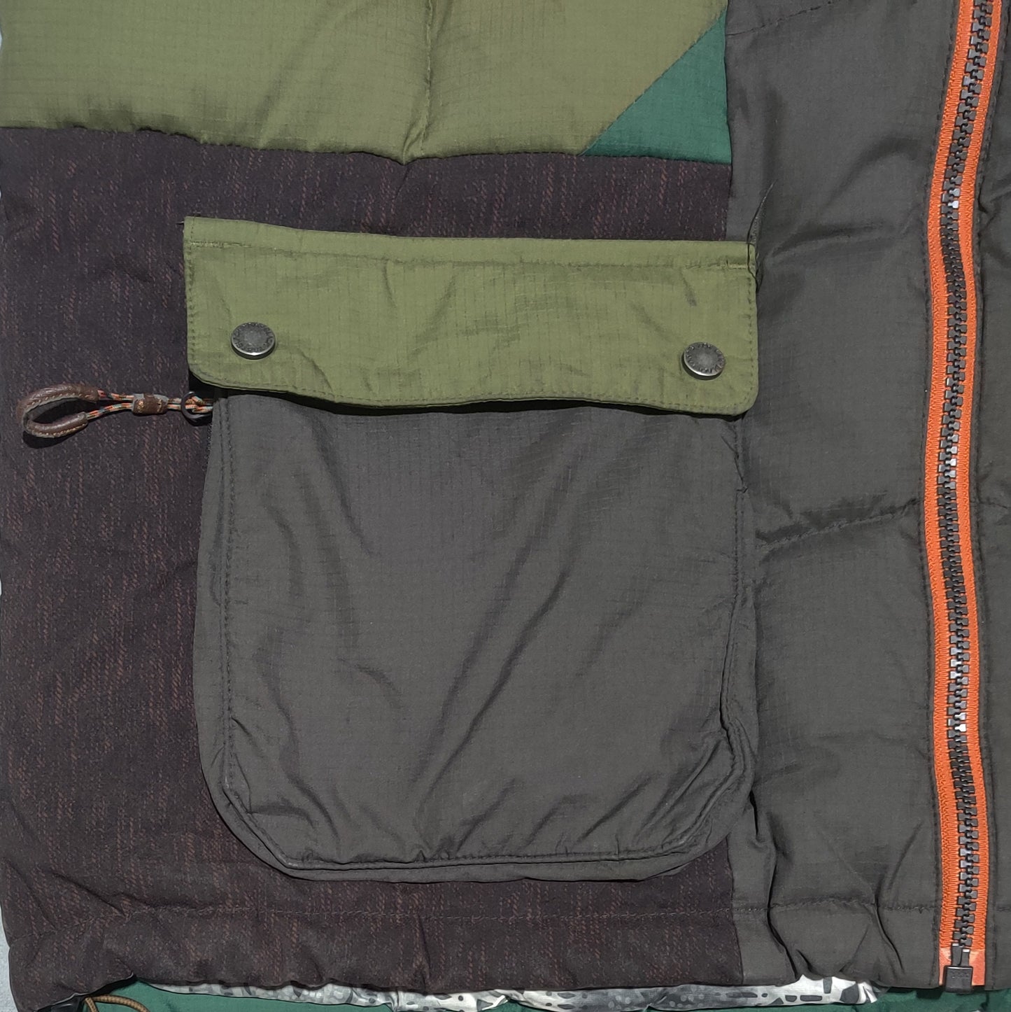 Black Yak Men Heavy Puffer Green Jacket