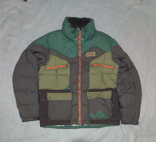 Black Yak Men Heavy Puffer Green Jacket