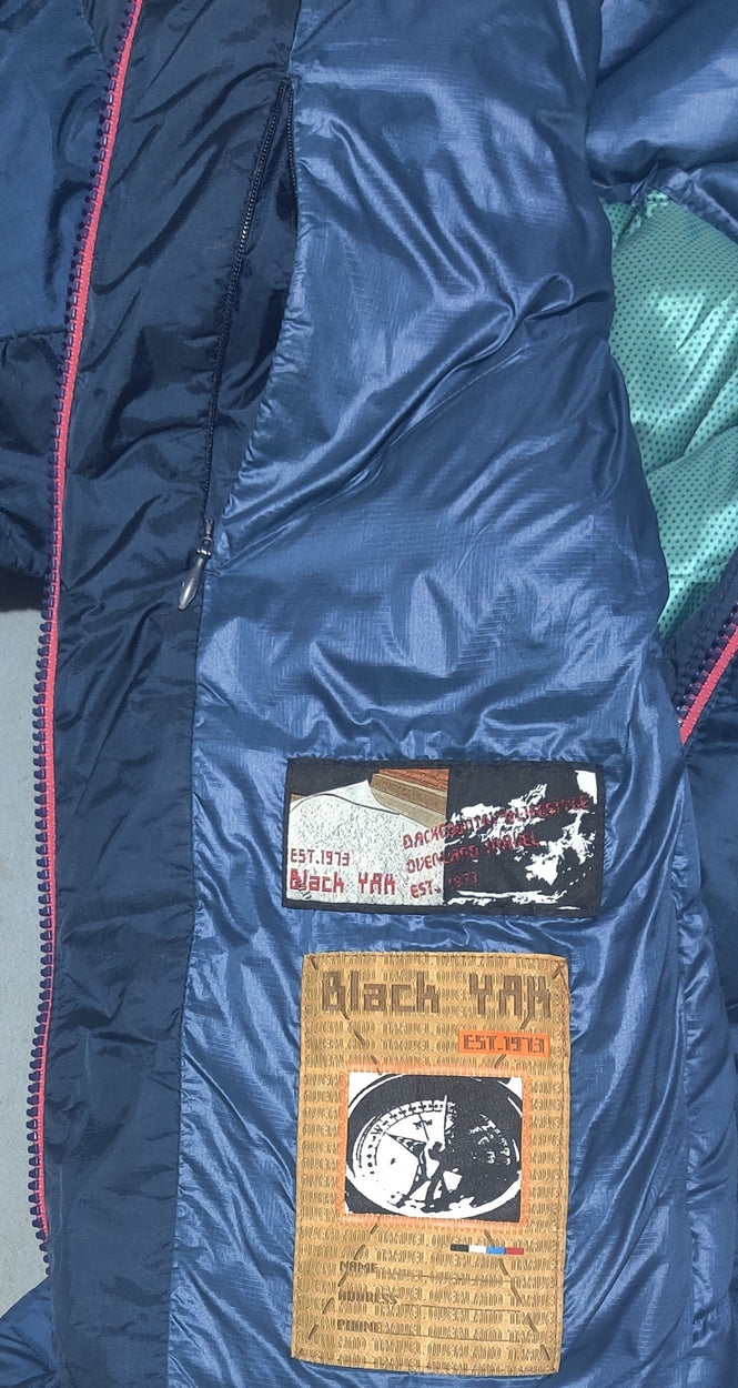 Black Yak Unisex Heavy Puffer Blue Jacket