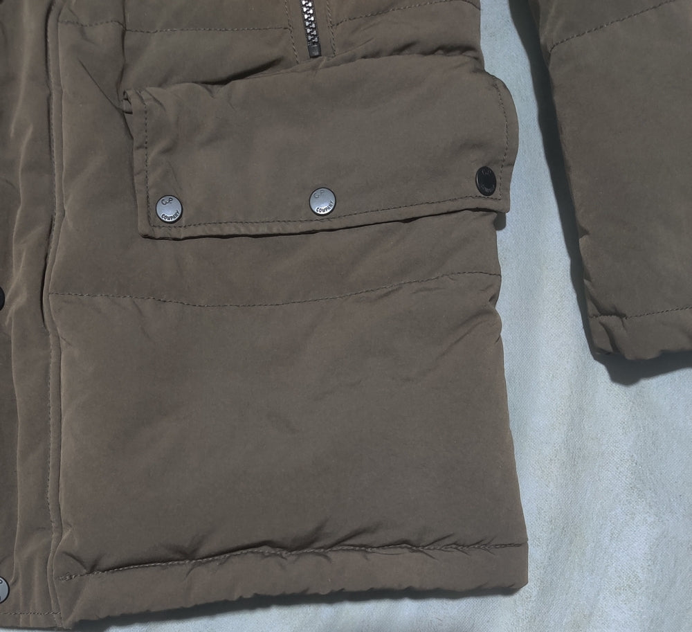 C.P Men Puffer Brown Jacket
