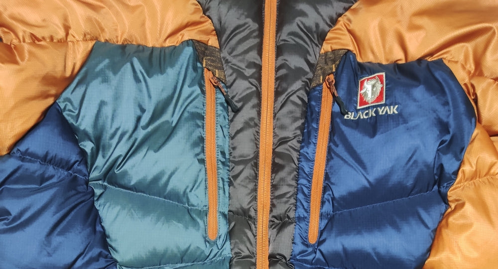 Black Yak Men Heavy Puffer Orange Hooded Jacket