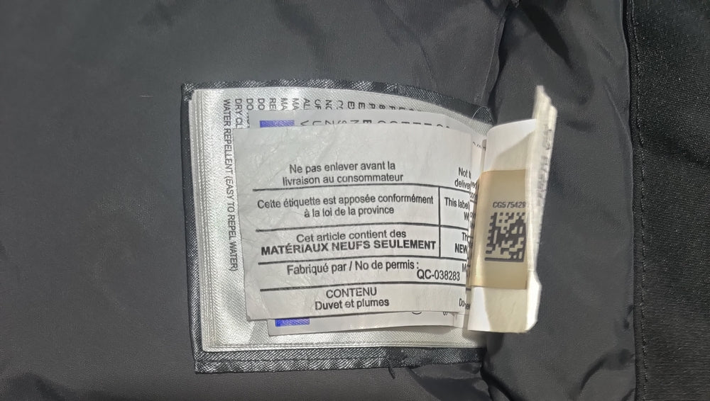 Canada Goose Men Puffer Black Jacket