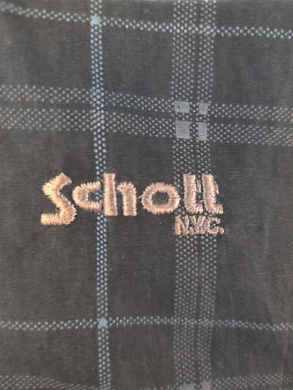 Schott Men Black Cotton Jacket