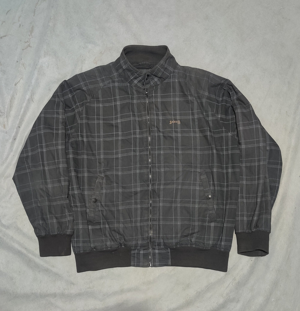 Schott Men Black Cotton Jacket
