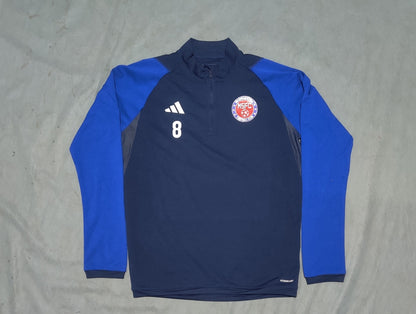 Adidas Men Sport Blue Half Zipper M