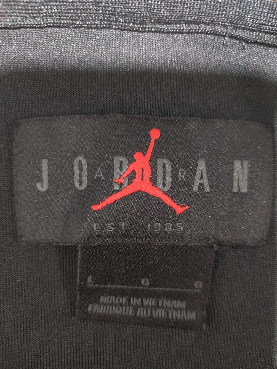 Jordan Men Sport Black Zipper L