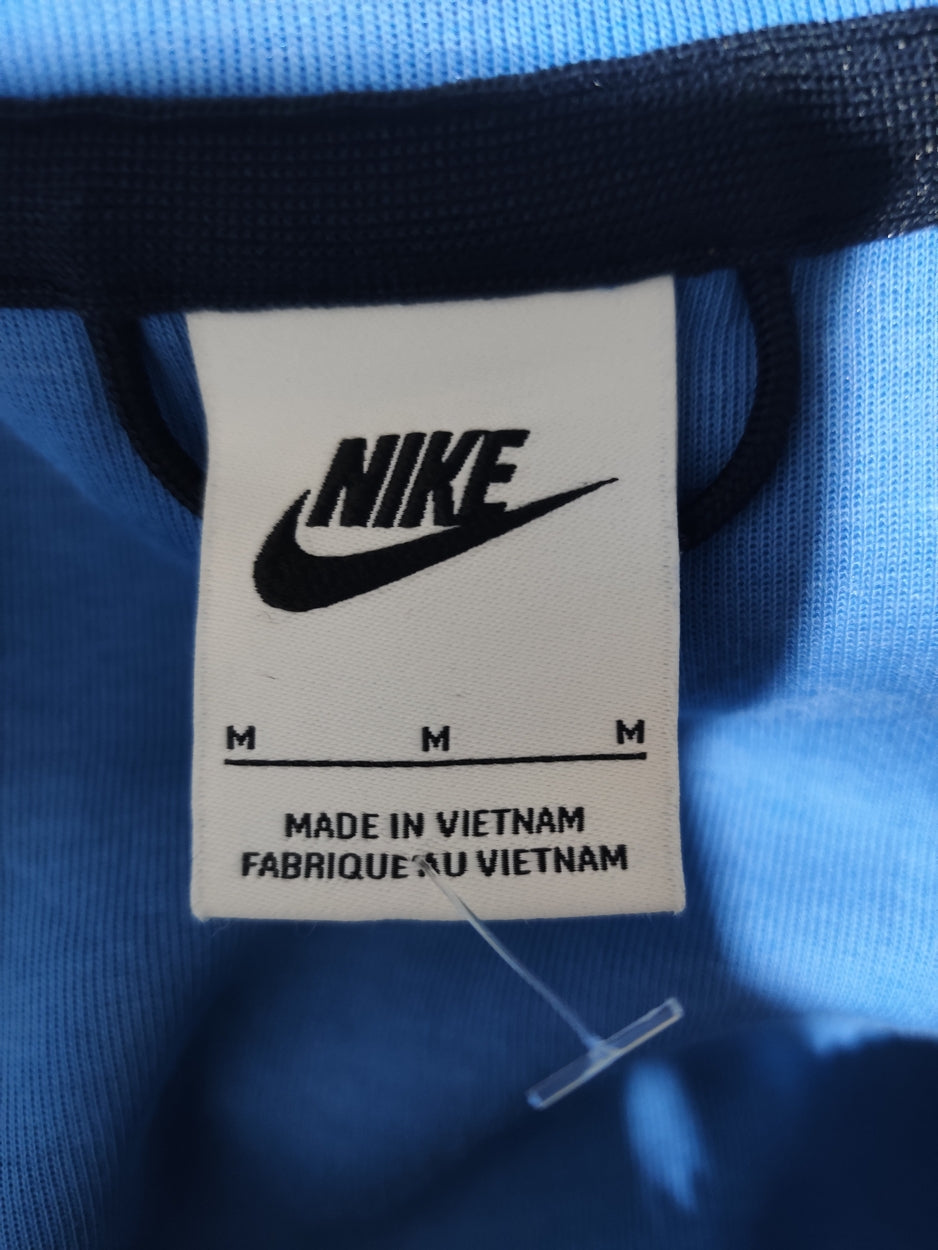 Nike Men Cotton Blue Zipper M