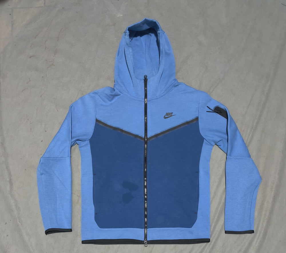 Nike Men Cotton Blue Zipper M