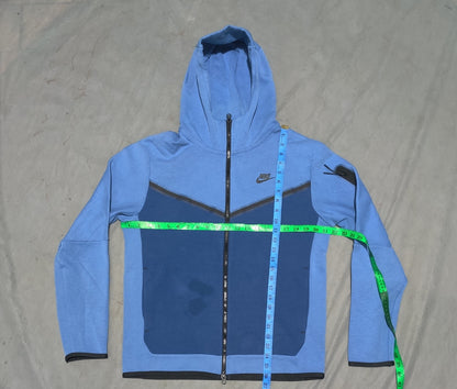 Nike Men Cotton Blue Zipper M