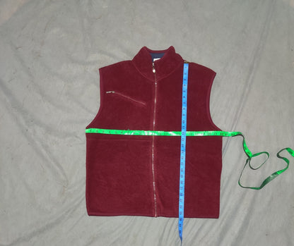 Adidas Men Sport Maroon Vest Zipper S