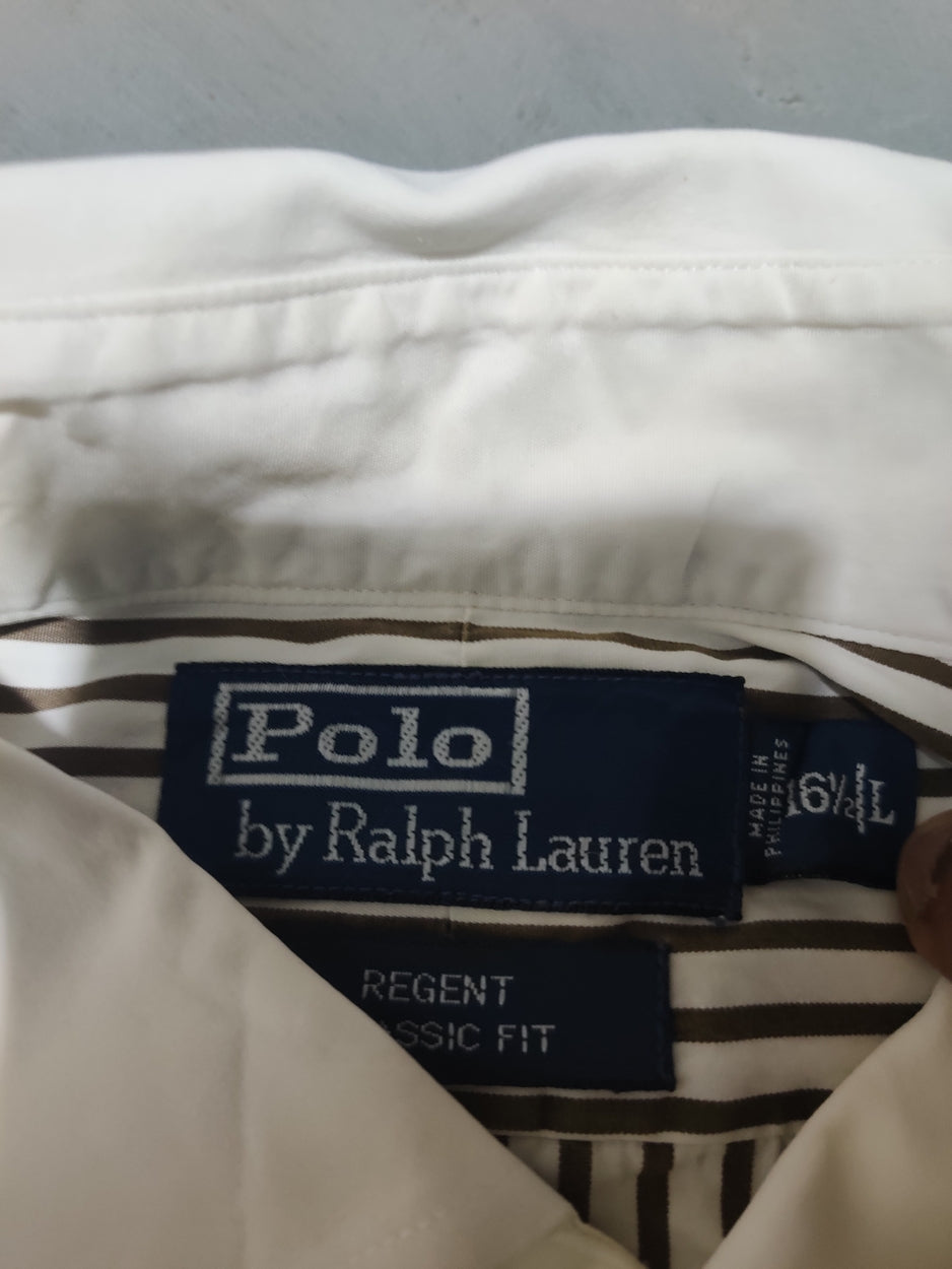 Polo Ralph Lauren Men Cotton Brown Shirt L