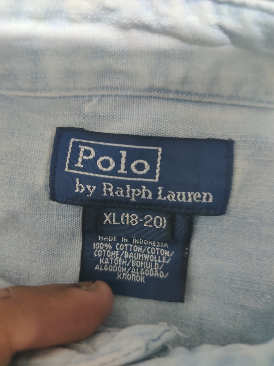 Polo Ralph Lauren Men Denim Blue Shirt XL