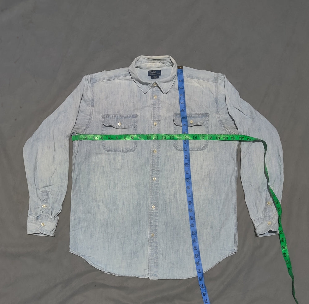 Polo Ralph Lauren Men Denim Blue Shirt XL