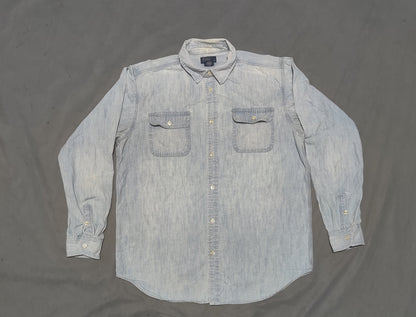 Polo Ralph Lauren Men Denim Blue Shirt XL