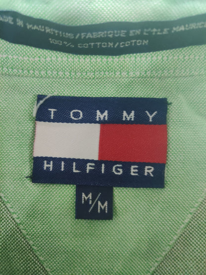 Tommy Hilfiger Men Cotton Green Shirt M